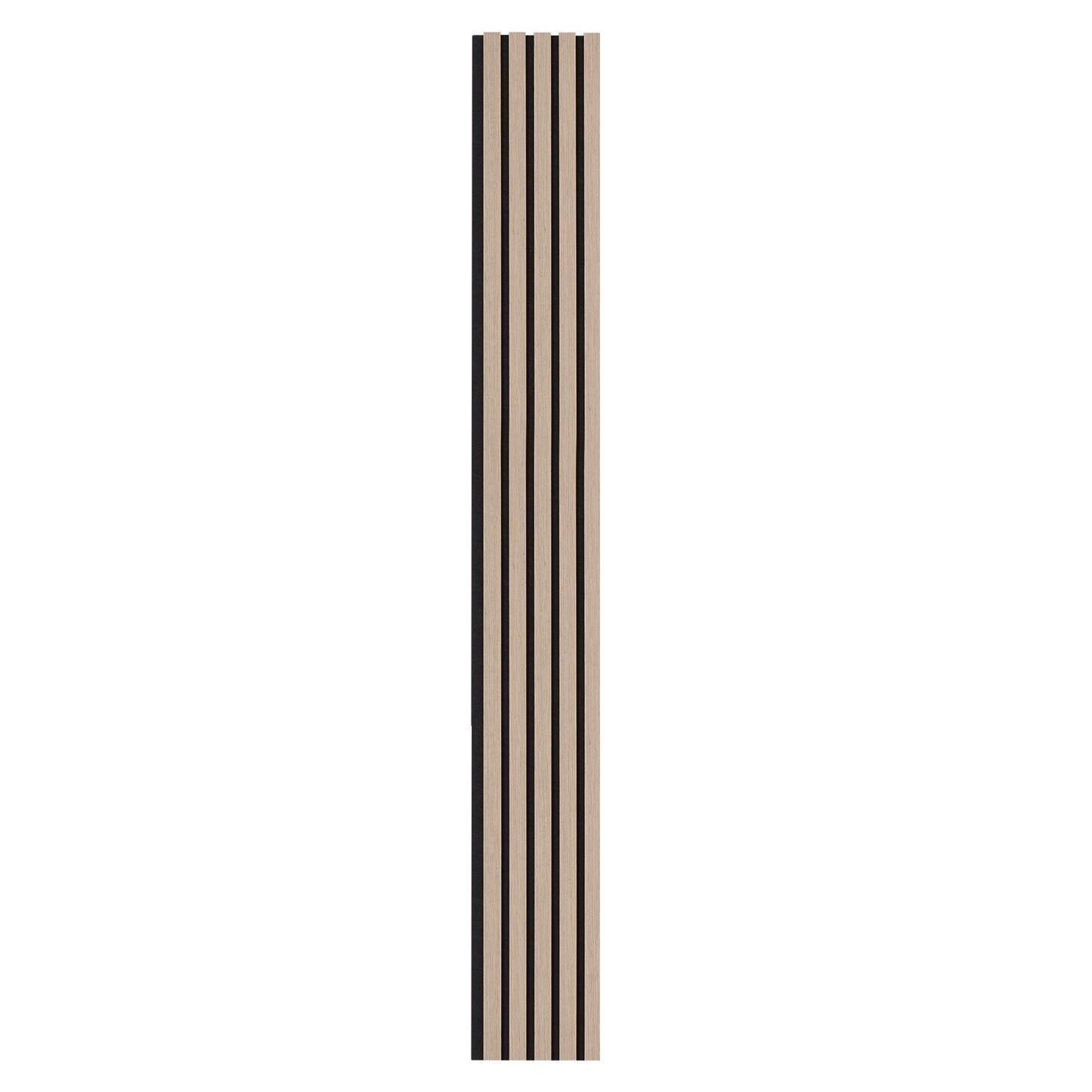 Wood Slat Acoustic Panels, 7.9 x 94.5 inch, MDF Accent Wooden Wall Panels for Modern Interior Wall Decor, Faux Wood Wall Board Panels for Noise Reduction, Silver Wood