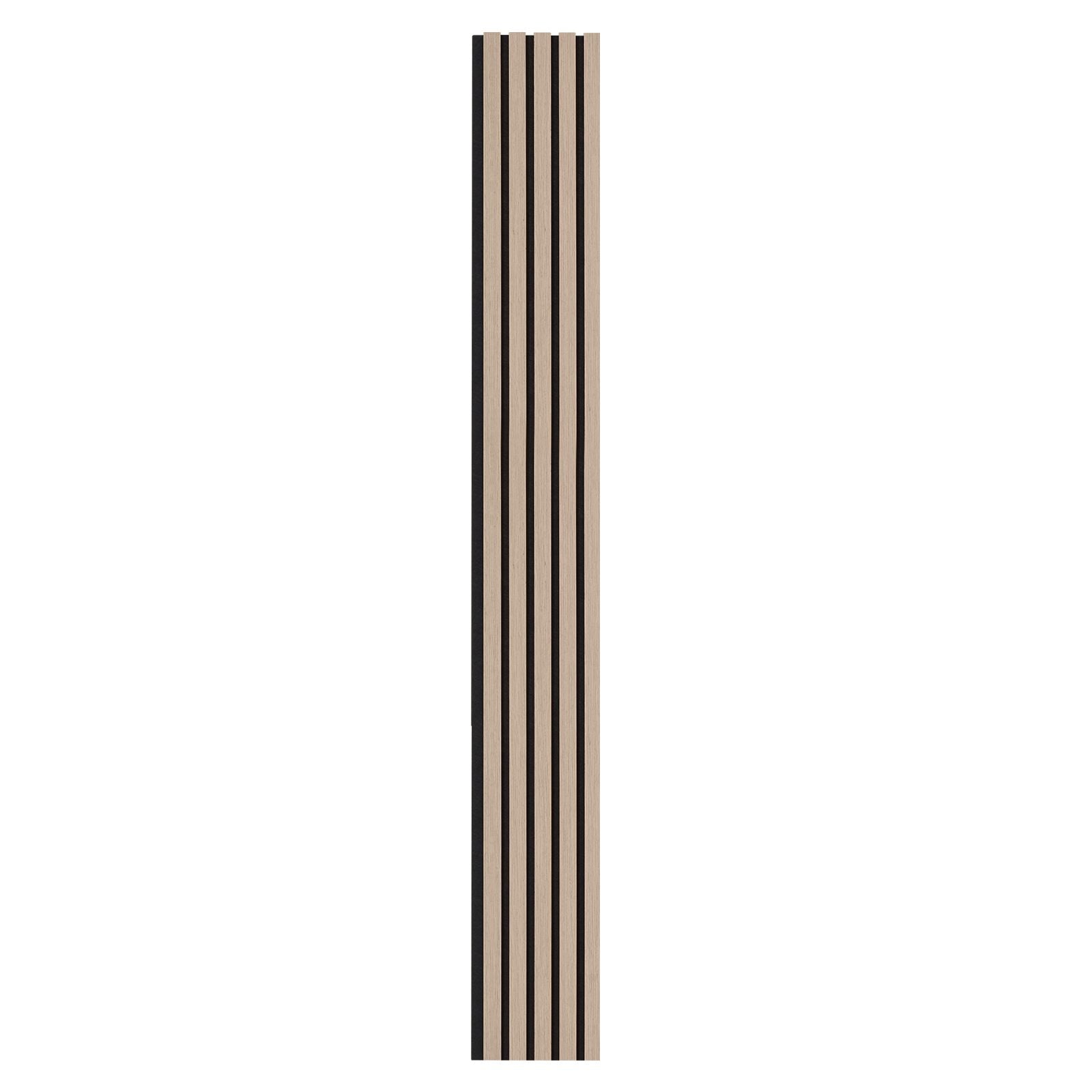 Wood Slat Acoustic Panels, 7.9 x 94.5 inch, MDF Accent Wooden Wall Panels for Modern Interior Wall Decor, Faux Wood Wall Board Panels for Noise Reduction, Silver Wood