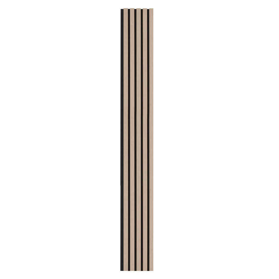 Wood Slat Acoustic Panels, 7.9 x 94.5 inch, MDF Accent Wooden Wall Panels for Modern Interior Wall Decor, Faux Wood Wall Board Panels for Noise Reduction, Silver Wood