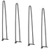 711.2MM Hairpin Furniture Legs, Metal Home DIY Projects for Nightstand, Coffee Table, Desk, 226.8KG Load Capacity with Rubber Floor Protectors, Metal Heavy Duty Sturdy Modern Table Legs, 4PCS