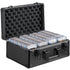 Graded Card Storage Box, 4 Slots, Graded Sports Cards Holder Carrying Case with Key Lock Foam Dividers, for 108 PSA Graded Cards 76 BGS Cards 84 SGC Cards 388 Top Loaders or 999+ Loose Cards