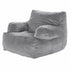 Bean Bag Chair, BeanBag Sofa Chair with Armrests for Adults, Fluffy Plush & High-Density Foam Filling Adult Bean Bag with Zapper, Comfy Lazy Sofa Chair Ideal for Living Room, Bedroom, Grey