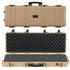 Hard Rifle Case, Lockable Rifle Case with Pre-cut Foams, 1016 mm Gun Storage with Wheels, IP67 Waterproof & Dustproof Movable Large Pistol Storage for Rifles, Shotguns, Airsoft Guns, Khaki