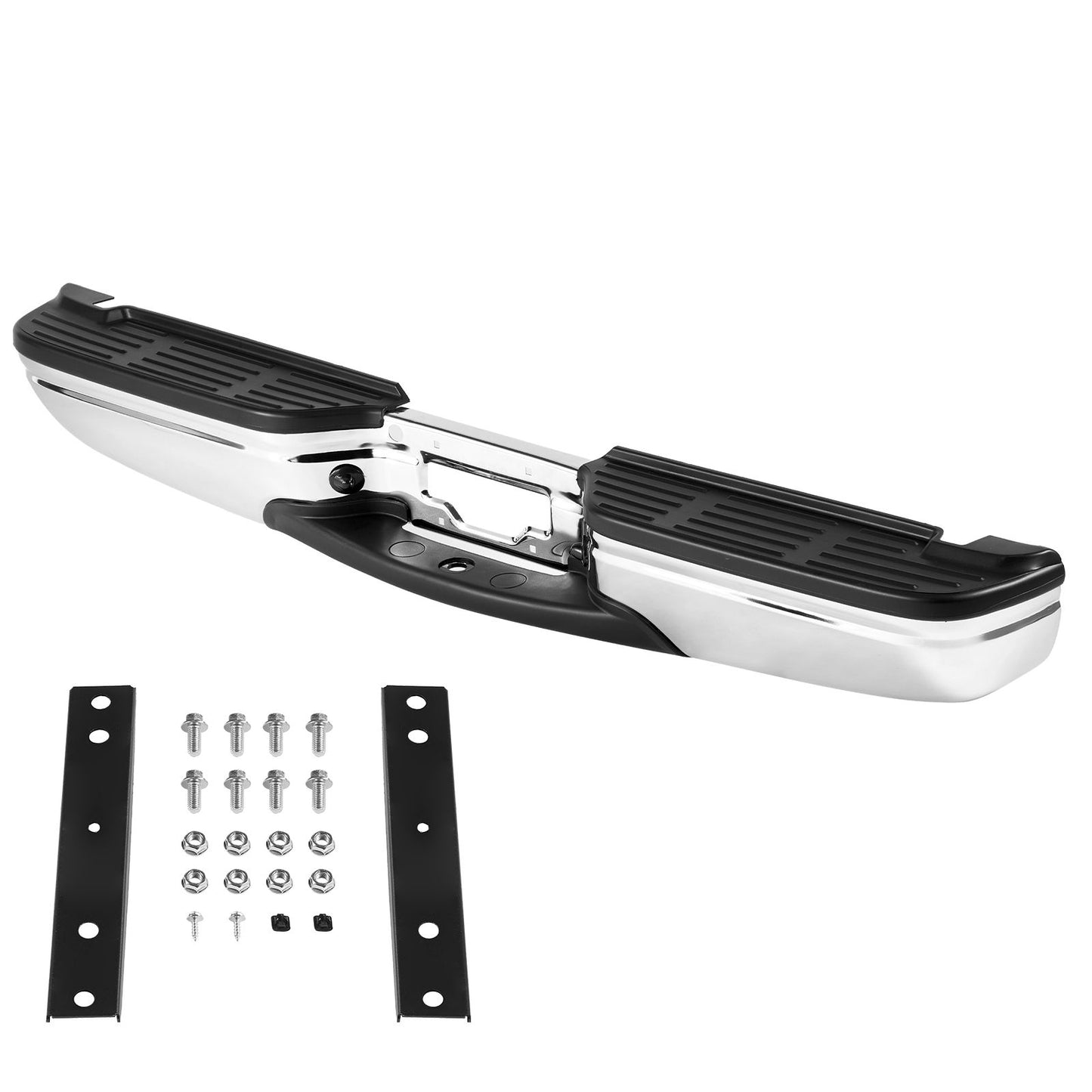 Rear Step Bumper Steel Bumper for 1999-2007-Ford F250/Ford F350 Super Duty