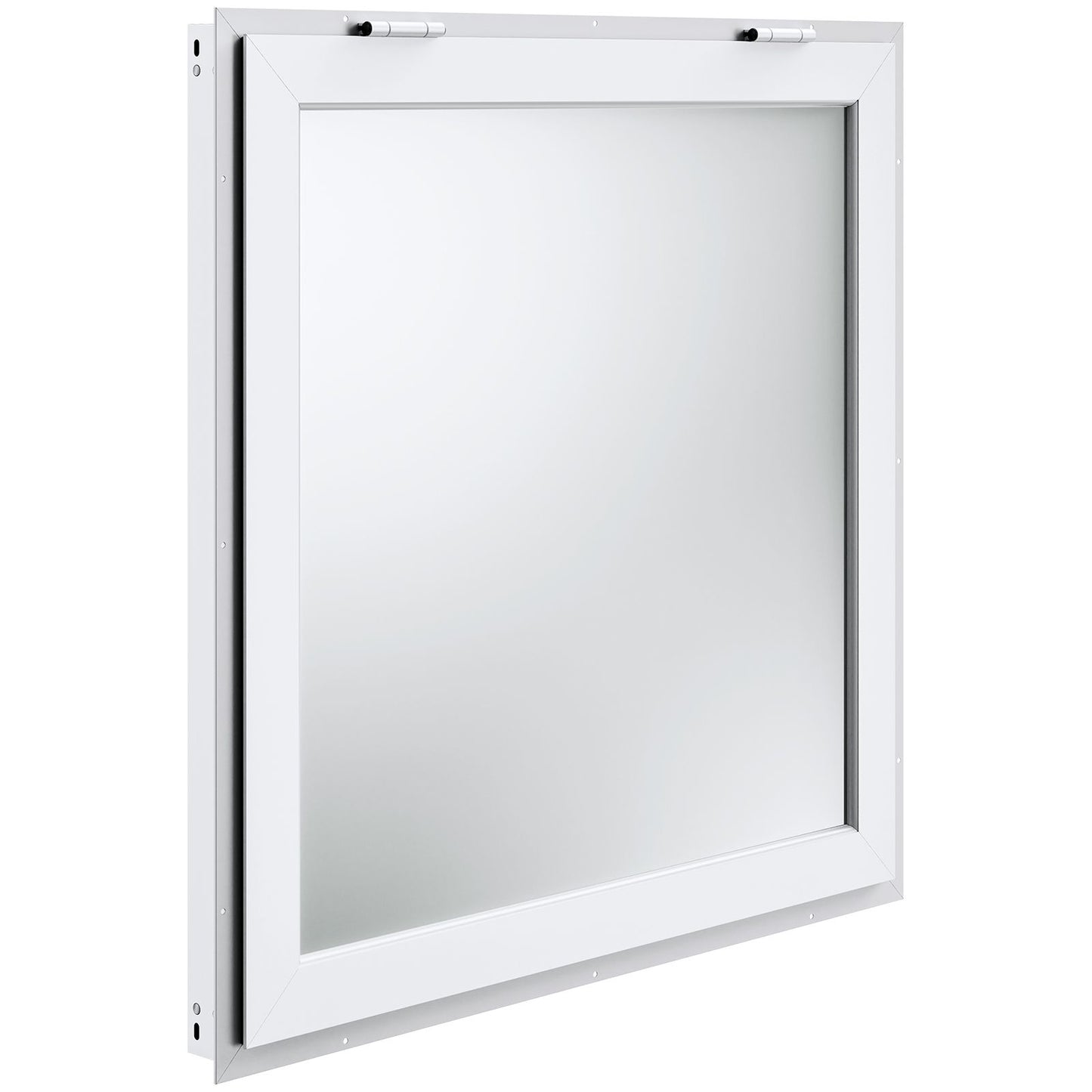 Concession Window 91x91cm, Aluminum Alloy Food Truck Service Window with Awning Door & Drag Hook, Up to 85 Degrees Stand Serving Window for Food Trucks Concession Trailers, Glass Not Included