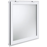 Concession Window 91x91cm, Aluminum Alloy Food Truck Service Window with Awning Door & Drag Hook, Up to 85 Degrees Stand Serving Window for Food Trucks Concession Trailers, Glass Not Included