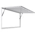 Concession Window 188x102cm, Aluminum Alloy Frame Service Window for Food Truck, Up to 85 Degrees Stand Serving Window with Awning Door and Drag Hook, Rainwater Resistant for Concession Trailer