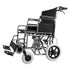 Wheelchair Steel Transport Chair Foldable Wheelchair 24-In W Seat 300lbs