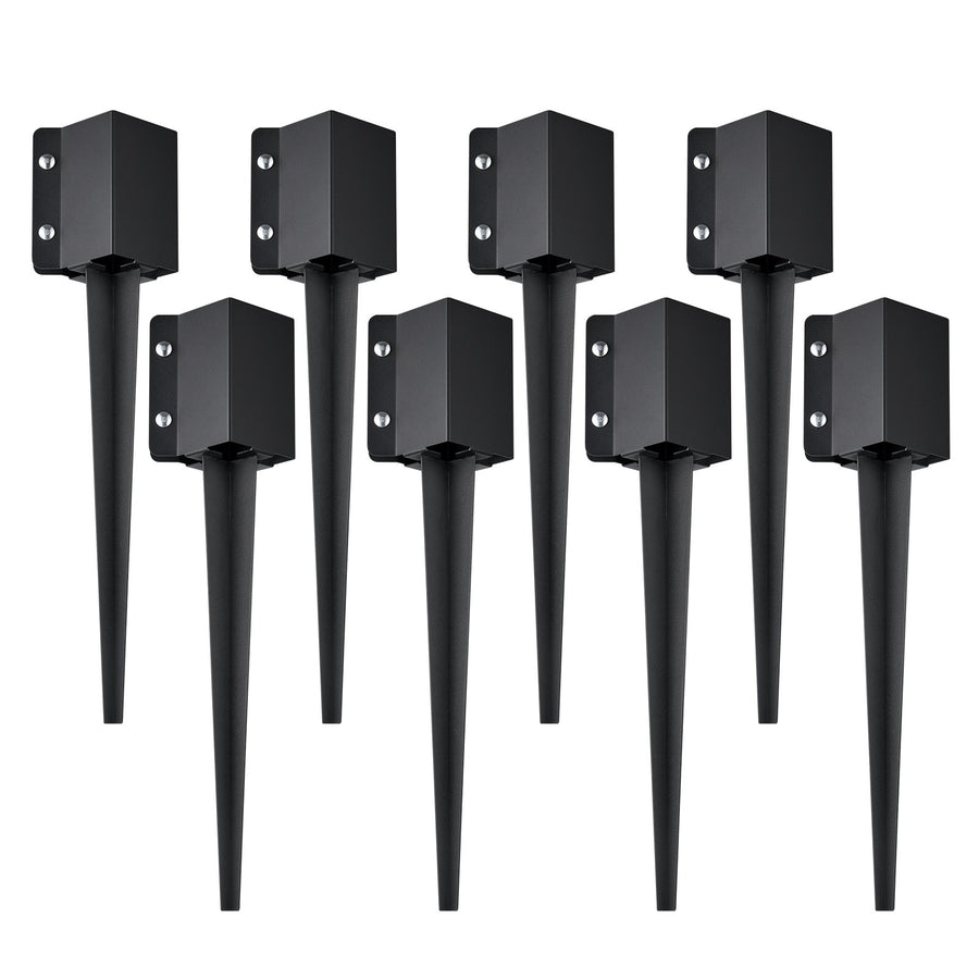 VEVOR Fence Post Anchor Ground Spike 8 Pack 24 x 4 x 4 In Metal Fence Stakes