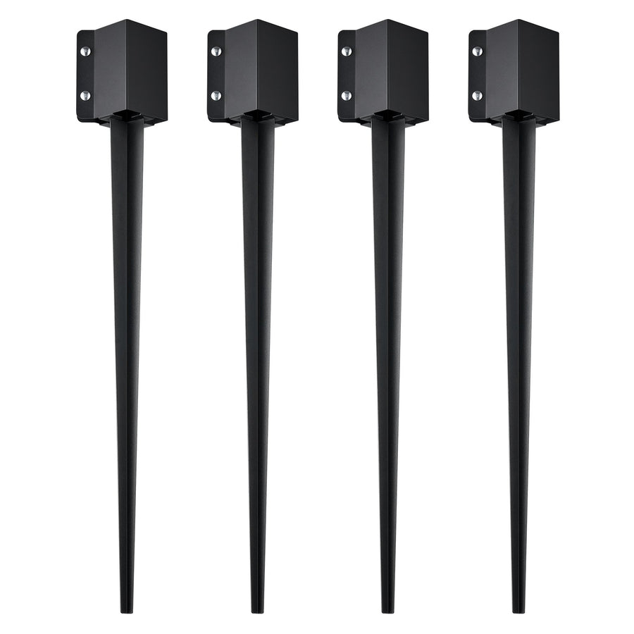 VEVOR Fence Post Anchor Ground Spike 4 Pack 36 x 4 x 4 In Metal Fence Stakes
