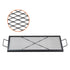 X-Marks Fire Pit Grill Grate, Rectangle Cooking Grate, Heavy Duty Steel Campfire BBQ Grill Grid with Handle & Support X Wire, Portable Camping Cookware for Outside Party Gathering, 81 cm Black