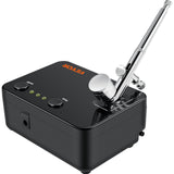 Airbrush Kit Dual-action Airbrush System Compressor Art Nail Makeup Model