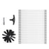 12.2M Dryer Vent Cleaner Kit, 29 Pieces Duct Cleaning Brush, Reinforced Nylon Dryer Vent Brush, Dryer Cleaning Tools Lint Remover with Flexible Lint Trap Brush, Clamp Connectors