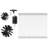 22 Pieces 9.1M Dryer Vent Cleaner Kit, Include 3 Different Sizes Flexible Lint Trap Brush, Reinforced Nylon Duct Cleaning Dryer Vent Brush, Dryer Cleaning Kit with Clamp Connectors