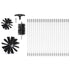 22 Pieces 9.1M Dryer Vent Cleaner Kit, Include 3 Different Sizes Flexible Lint Trap Brush, Reinforced Nylon Duct Cleaning Dryer Vent Brush, Dryer Cleaning Kit with Clamp Connectors