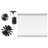 29 Pieces 12.2M Dryer Vent Cleaner Kit, Include 3 Different Sizes Flexible Lint Trap Brush, Reinforced Nylon Duct Cleaning Dryer Vent Brush, Dryer Cleaning Kit with Clamp Connectors