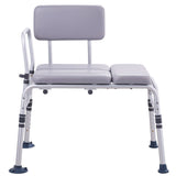 Tub Transfer Bench for Bathtub 500lbs, Shower Seats for Adults, Lightweight Shower Bench for Elderly and Disabled with Padded Seat, Non-Slip Bath Seats with Armrest and Reversible Backrest