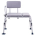 Tub Transfer Bench for Bathtub 500lbs, Shower Seats for Adults, Lightweight Shower Bench for Elderly and Disabled with Padded Seat, Non-Slip Bath Seats with Armrest and Reversible Backrest