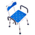 Swivel Shower Chair 360 Degree, Adjustable Shower Seat with Armrests and Backrest for Inside Shower or Bathtub, Non-Slip Rotating Bathtub Chair Seat for Elderly Disabled Injured, 400lbs Capacity