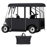 4 Passenger Golf Cart Cover Driving Enclosure Waterproof Roll-up Door