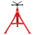 V Head Pipe Stand 0.32 - 30.48 cm Capacity, Adjustable Height 610mm-1067mm, Pipe Jack Stands 1134kg Load Capacity, Portable Folding Pipe Stands, Carbon Steel Body for Enhanced Durability