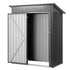 1533 x 876 x 1815 mm Metal Garden Shed, Storage Building with Lockable Door & 2 Louver Vents, Sloped Roof Metal Outdoor Storage Shed, Tool Sheds Outdoor Storage for Backyard, Garden, Patio