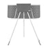 Portable Dog Bathtub, Elevated & Foldable Space-saving Pet Shower Station with Efficient Drainage, Bathing Tub for Washing & Grooming Small and Medium Size Dogs and Cats Indoor & Outdoor, Grey