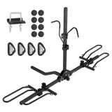 2-Bike Rack Hitch Mount Folding Carrier Car Truck SUV 1.25