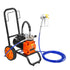 Diaphragm Airless Paint Sprayer, 1100 W Efficiency Cart Airless Paint Sprayer, 2000 psi High Pressure Paint Airless Sprayer, with Extension Bar, for Home Interior and Exterior Spraying
