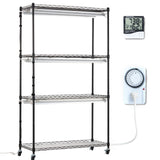 Plant Stand with Grow Lights 4 Tiers 180W 150 cm Tall Plant Grow Shelf