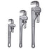 3-Piece Pipe Wrench Set, 10" 14" 18" Aluminum Straight Pipe Wrench, Adjustable Plumbing Wrench, with High Strength Jaw and Ergonomic Handle, Hangable Design, for Water Pipes, Automotive Repairs