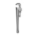 Pipe Wrench, 18" Aluminum Straight Pipe Wrench, Adjustable Plumbing Wrench, with High Strength Jaw and Ergonomic Handle, Easy to Carry, Hangable Design, for Water Pipes, Automotive Repairs