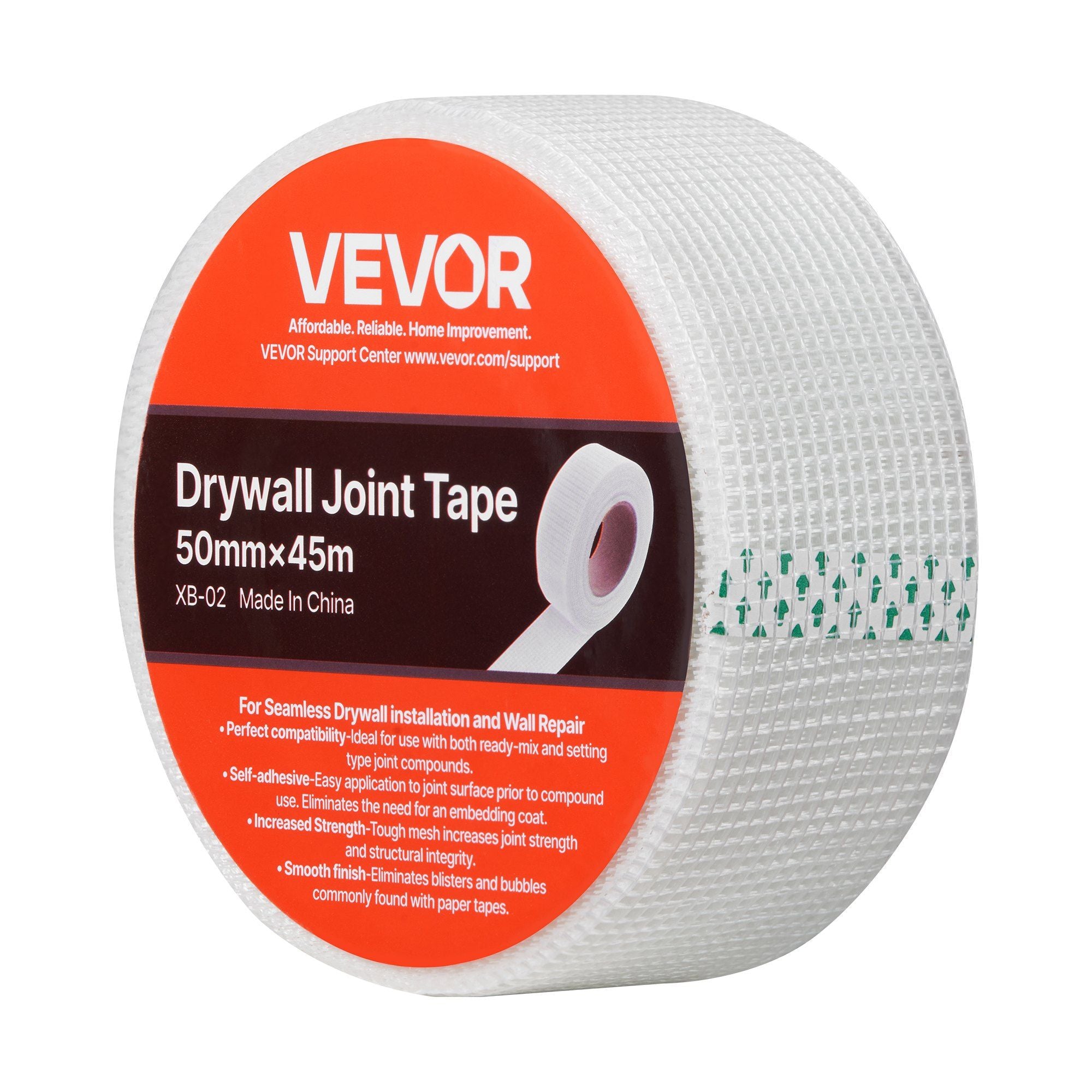 Drywall Mesh Tape, 50mm W x 45m L Self-Adhesive Fiberglass Drywall Joint Tape, 36 Rolls Dry Wall Patch for Easy Sheetrock Ceiling Crack Repair, to Achieve Smooth Even Wall Surface