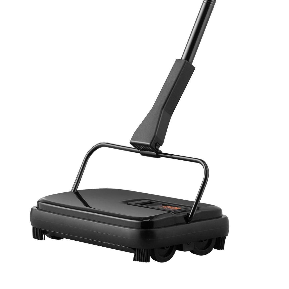 Carpet Sweeper, 200 mm Sweeping Paths, Floor Sweeper Manual Non Electric, 300 ml Dustbin Capacity with Comb for Home Office Rugs Hardwood Surfaces Wood Floors Laminate, Cleans Dust Pet Hair