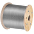 Stainless Steel Cable Railing 3/16" x 1000ft, Wire Rope 316 Marine Grade, Braided Aircraft Cable 1x19 Strands Construction for Deck,Rail,Balusters,Stair,Handrail,Porch,Fence