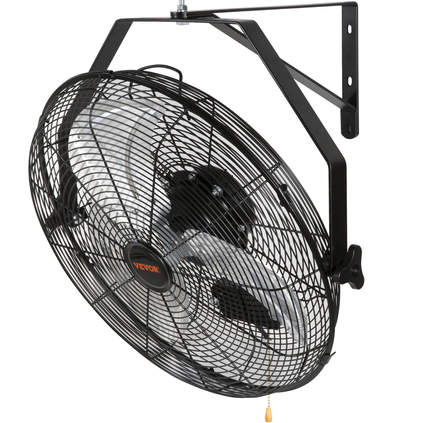 VEVOR Industrial Wall Mount Fan Waterproof Metal Fan 17.6'' 3 Speed Airflow