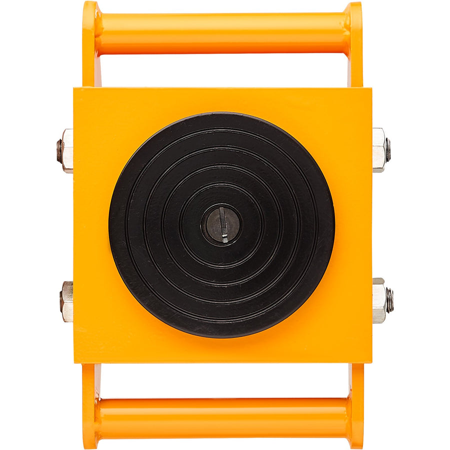 4PCS Machinery Skate Dolly, 17637LBS/8T Industrial Machinery Mover, Heavy Duty Carbon Steel Machinery Moving Skate with 4 PU Wheels and 360Â° Rotation Non-Slip Cap for Warehouse Workshop Factory
