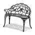 Outdoor Bench, 38.8 inches Metal Garden Bench for Outdoors, 480 lbs Load Capacity Bench, Outdoor Garden Park Bench with Backrest and Armrests, Patio Bench for Garden, Park, Yard, Front Porch