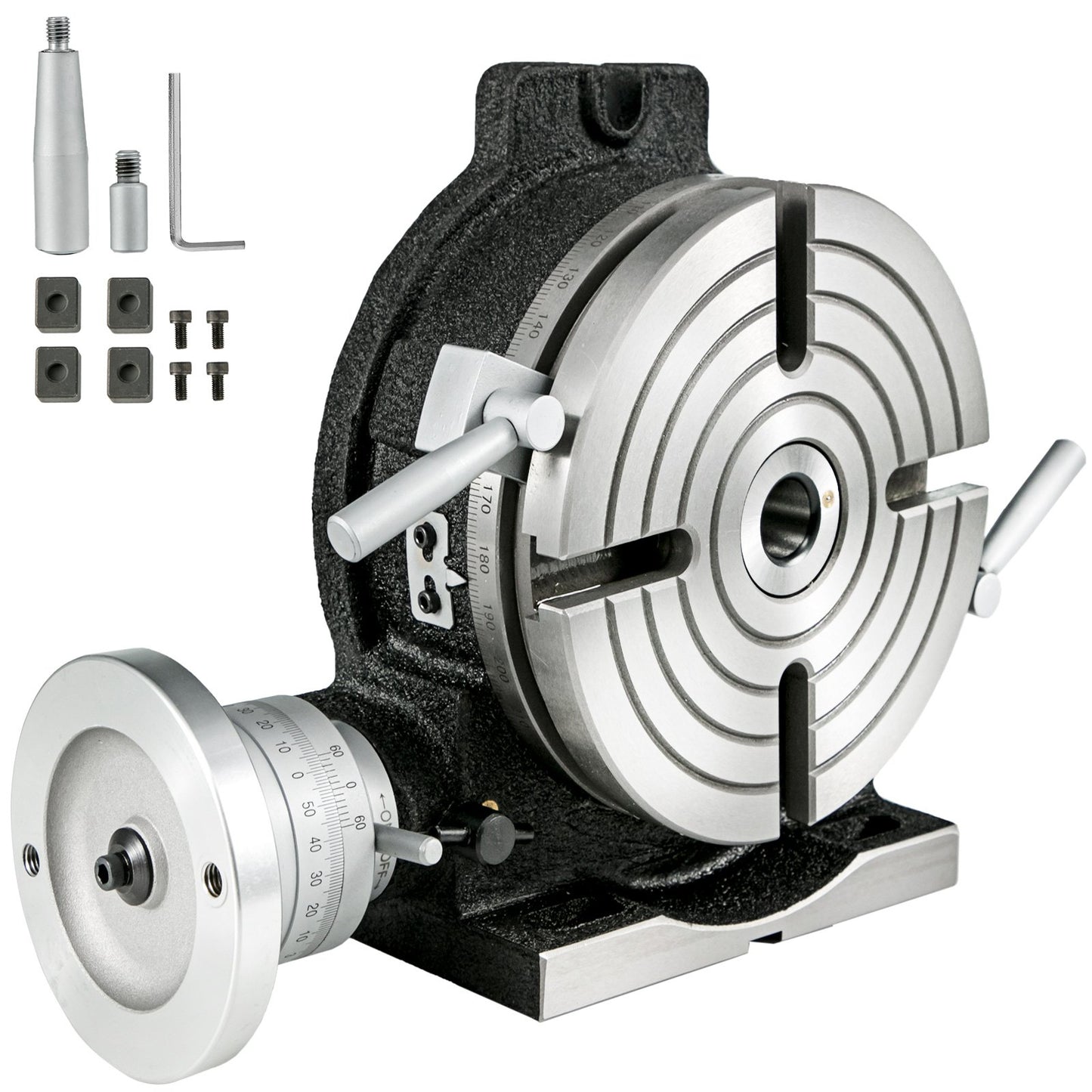 Rotary Table 8Inch Horizontal Vertical HV8 Precision 3MT Milling Drilling Machine Vernier Reading Milling Drilling Boring