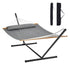 Double Quilted Fabric Hammock Two Person Hammock with Stand 480lb Capacity