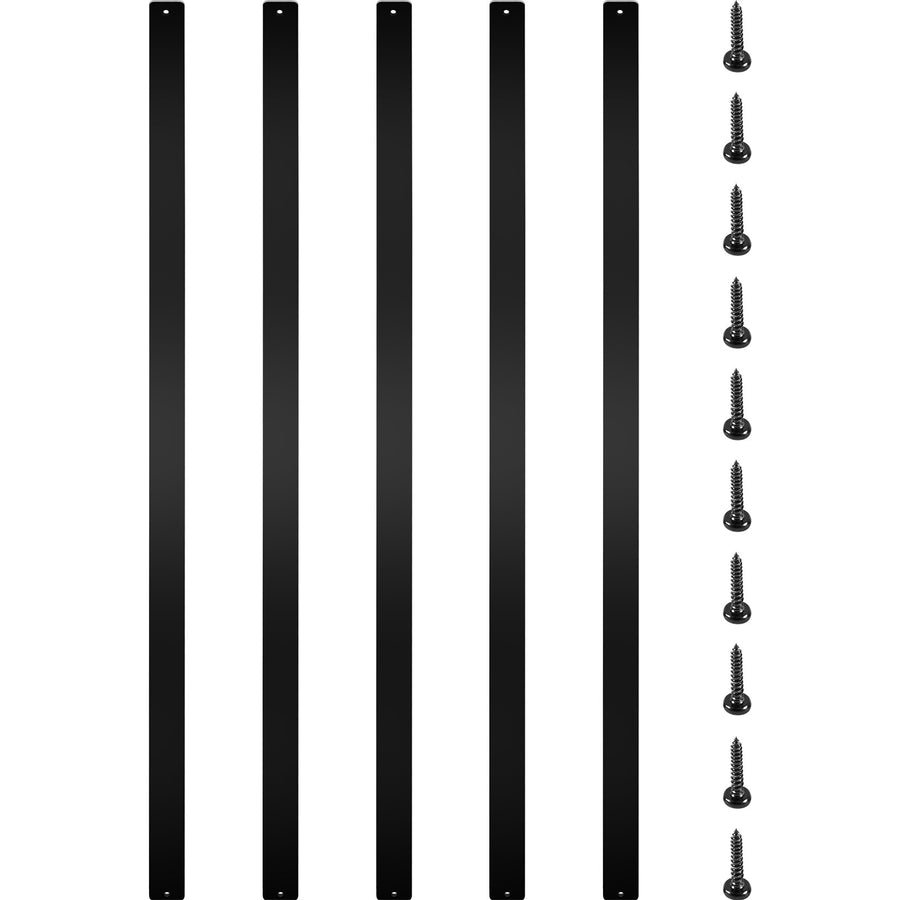 VEVOR Deck Balusters, 16 Pack Metal Deck Spindles, 29.5\"x1\" Staircase Baluster with Screws, Aluminum Alloy Deck Railing for Wood and Composite Deck, Stylish Baluster for Outdoor Stair Deck Porch
