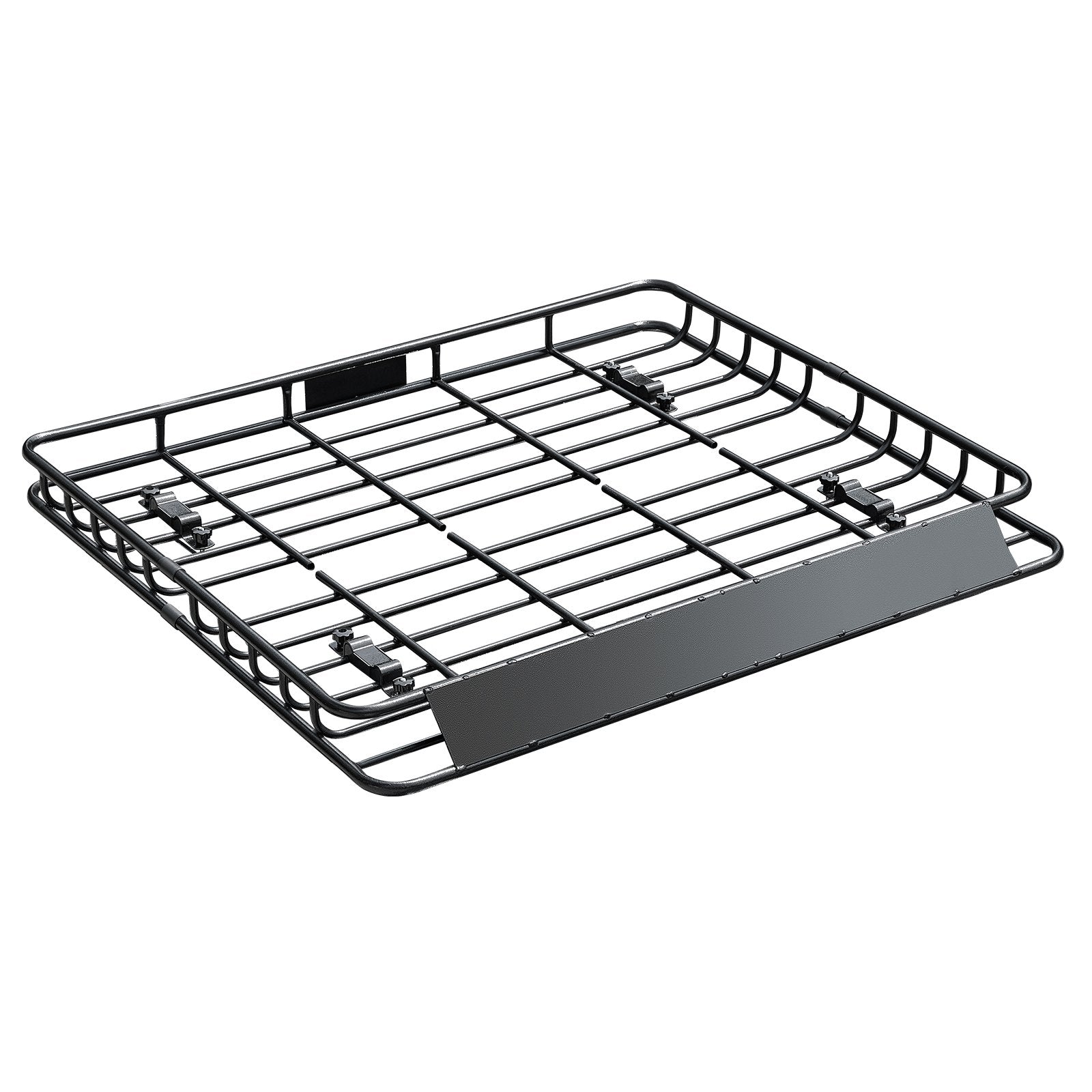 VEVOR Roof Rack Cargo Carrier, 1095 x 1270 x 105 mm, Universal Rooftop Cargo Basket, Car Top Luggage Holder with 68 kg Max Load Capacity, 4.1 in Fence, Anti-Rust Alloy Steel, Wind Fairing, for SUV Car