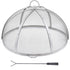 Firepit Spark Screen Lid, 30" Diameter, Outdoor Firepit Ring Cover Round Accessories, Fire Pit Metal Cover, Easy-Opening Stainless Steel Fire Ring Covers for Outdoor Patio Fire Pits Backyard