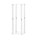Wedding Flower Stand, 10PCS 50cm Column Flower Stand, Floral Stands with Acrylic Laminate, Cylindrical Cubic Floral Display Rack for Wedding, Party, Birthday, Home, Centerpiece Stands
