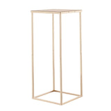 Wedding Flower Stand, 10PCS 60cm Column Flower Stand, Floral Stands with Metal Laminate, Gold Rectangular Floral Display Rack for Wedding, Party, Birthday, Home,  Gold Centerpiece Stands