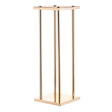 Wedding Flower Stand, 10PCS 60cm Column Flower Stand, Floral Stands with Metal Laminate, Cylindrical Cubic Floral Display Rack for Wedding, Party, Birthday, Home, Gold Centerpiece Stands