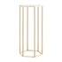 Wedding Flower Stand, 10PCS 60cm Column Flower Stand, Floral Stands with Acrylic Laminate, Hexagonal Cubic Floral Display Rack for Wedding, Party, Birthday, Home, Gold Centerpiece Stands