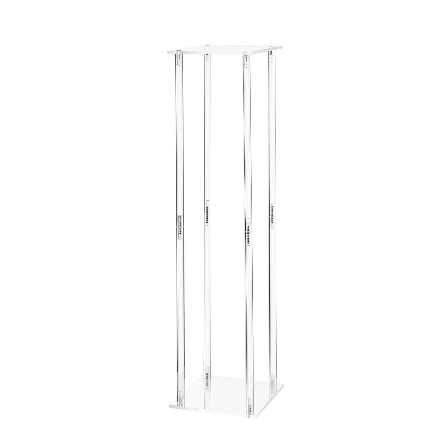 Wedding Flower Stand, 10PCS 80cm Column Flower Stand, Floral Stands with Acrylic Laminate, Cylindrical Cubic Floral Display Rack for Wedding, Party, Birthday, Home, Centerpiece Stands