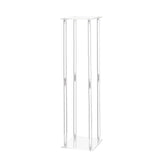 Wedding Flower Stand, 10PCS 80cm Column Flower Stand, Floral Stands with Acrylic Laminate, Cylindrical Cubic Floral Display Rack for Wedding, Party, Birthday, Home, Centerpiece Stands