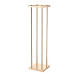 Wedding Flower Stand, 10PCS 80cm Column Flower Stand, Floral Stands with Metal Laminate, Cylindrical Cubic Floral Display Rack for Wedding, Party, Birthday, Home, Gold Centerpiece Stands